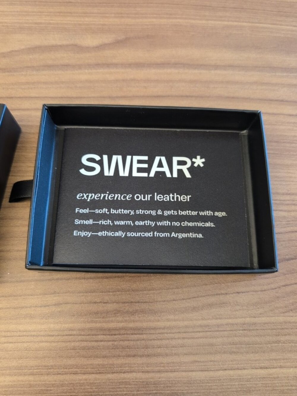 Swear* Brands Venture Wallet RFID Walnut Brown Slim NWOT - Picture 5 of 8